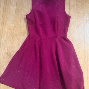 City Studio Girls' Magenta Party Dress with Sparkle